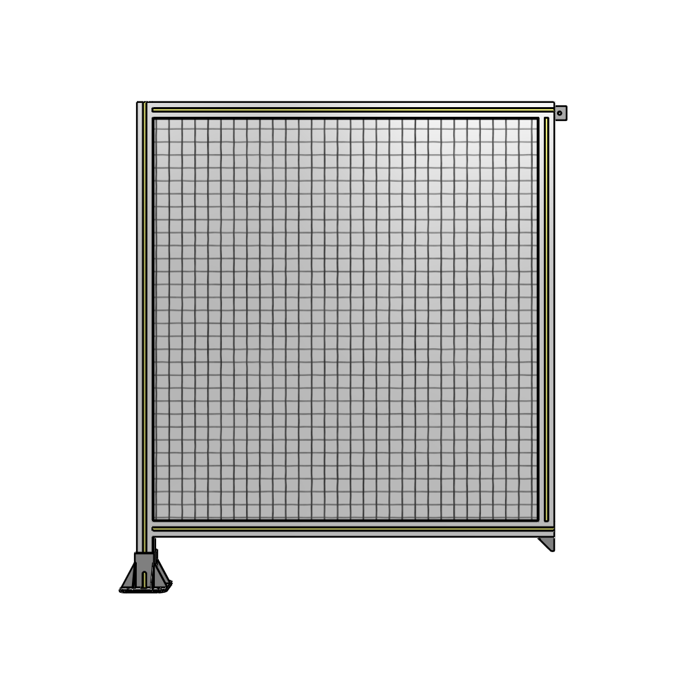 A1-1400-1200-0150-TYMFK SINGLE PANEL-LEG ON LEFT WITH TIE PLATES AND ANGLE 1400MM X 1200MM 1" MESH, AS A KIT