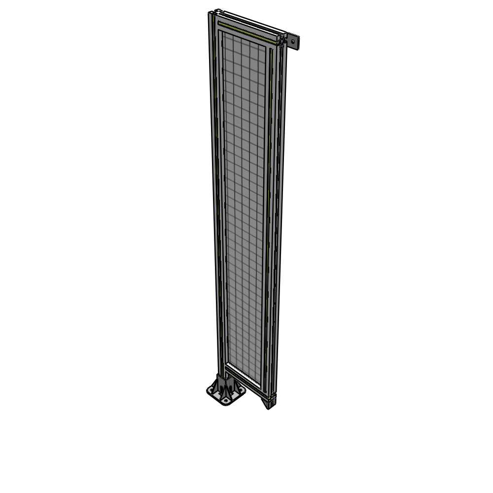 A1-1700-0300-0150-TYMFA SINGLE PANEL-LEG ON LEFT WITH TIE PLATES AND ANGLE 1700MM X 300MM 1" MESH, FULLY ASSEMBLED
