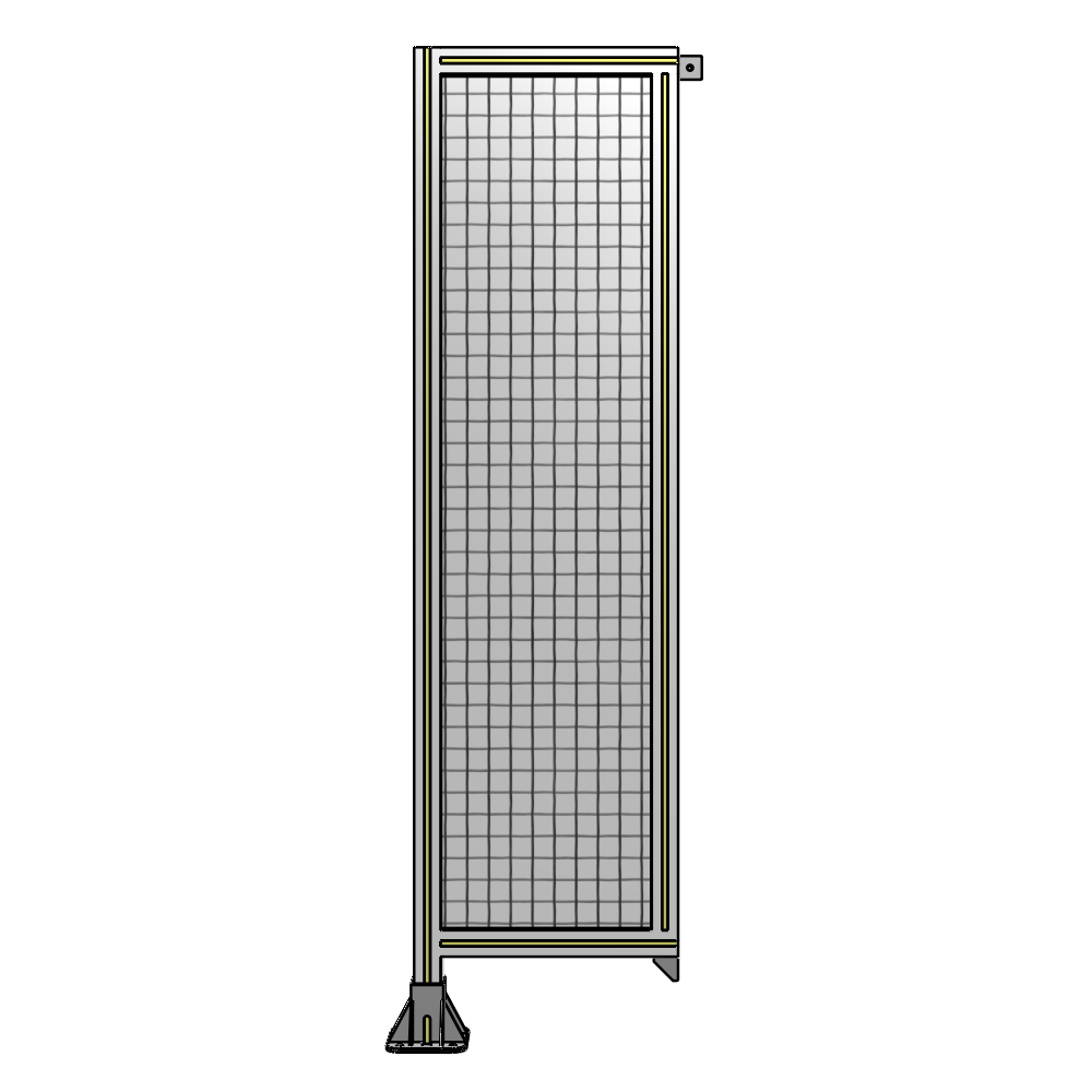 A1-1700-0450-0150-TYMFA SINGLE PANEL-LEG ON LEFT WITH TIE PLATES AND ANGLE 1700MM X 450MM 1" MESH, FULLY ASSEMBLED