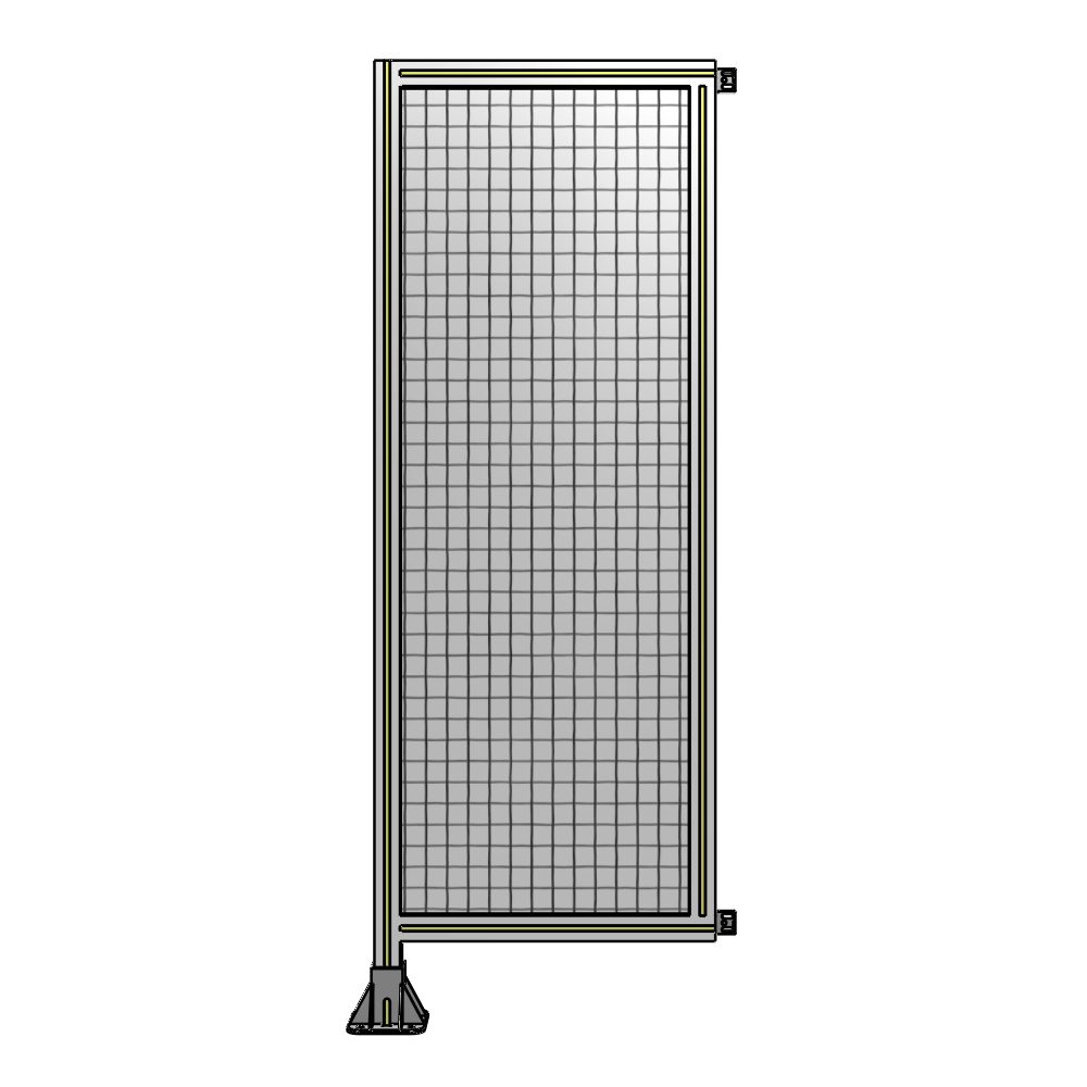 A1-1700-0600-0150-HYMFA SINGLE PANEL-LEG ON LEFT WITH HINGES 1700MM X 600MM 1" MESH, FULLY ASSEMBLED