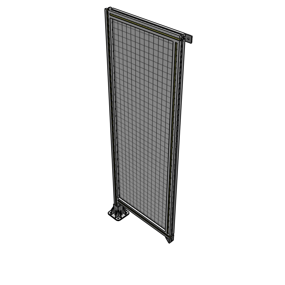 A1-1700-0600-0150-TYMFK SINGLE PANEL-LEG ON LEFT WITH TIE PLATES AND ANGLE 1700MM X 600MM 1" MESH, AS A KIT