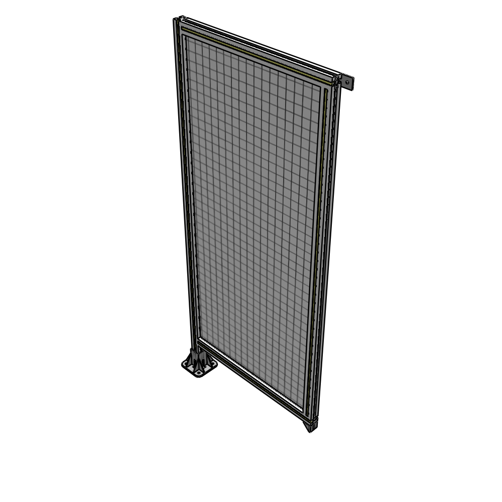 A1-1700-0750-0150-TYMFK SINGLE PANEL-LEG ON LEFT WITH TIE PLATES AND ANGLE 1700MM X 750MM 1" MESH, AS A KIT