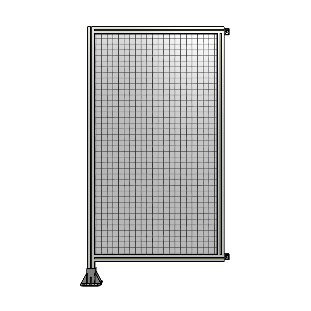 A1-1700-0900-0150-HYMFA SINGLE PANEL-LEG ON LEFT WITH HINGES 1700MM X 900MM 1" MESH, FULLY ASSEMBLED