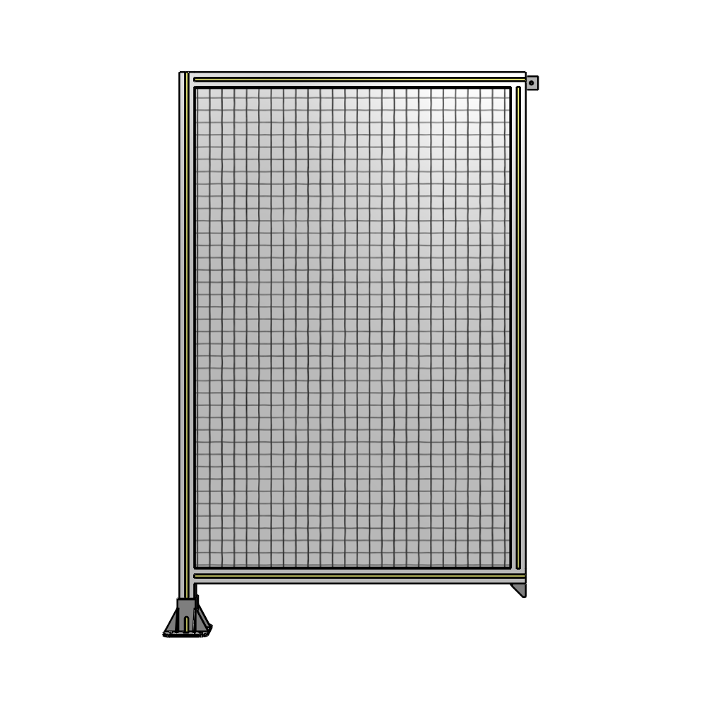 A1-1700-1050-0150-TYMFA SINGLE PANEL-LEG ON LEFT WITH TIE PLATES AND ANGLE 1700MM X 1050MM 1" MESH, FULLY ASSEMBLED