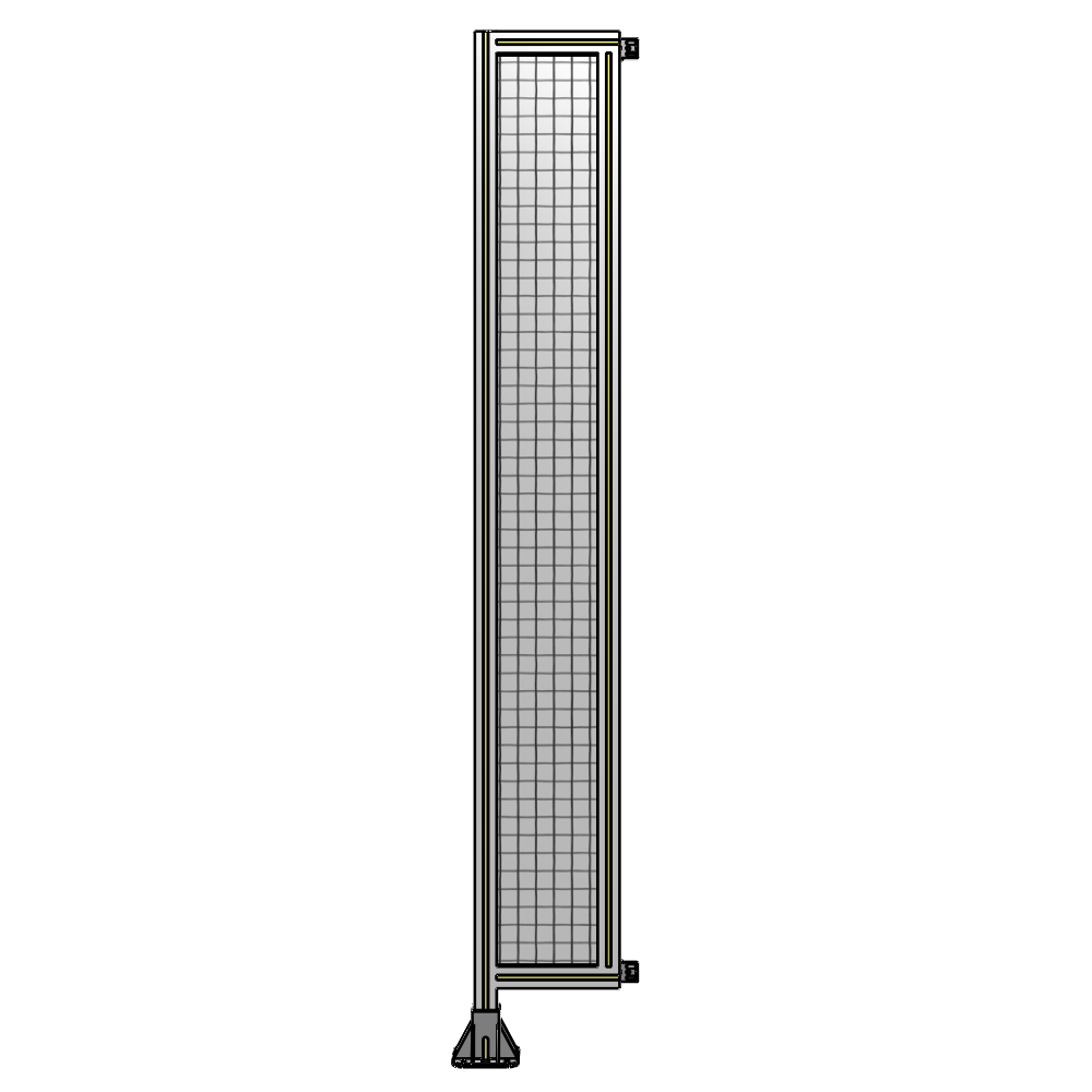 A1-2135-0300-0150-HYMFK SINGLE PANEL-LEG ON LEFT WITH HINGES 2135MM X 300MM  1" MESH, AS A KIT