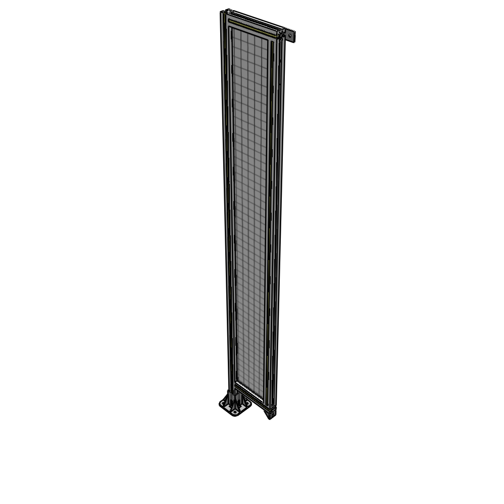 A1-2135-0300-0150-TYMFK SINGLE PANEL-LEG ON LEFT WITH TIE PLATES AND ANGLE 2135MM X 300MM 1" MESH, AS A KIT