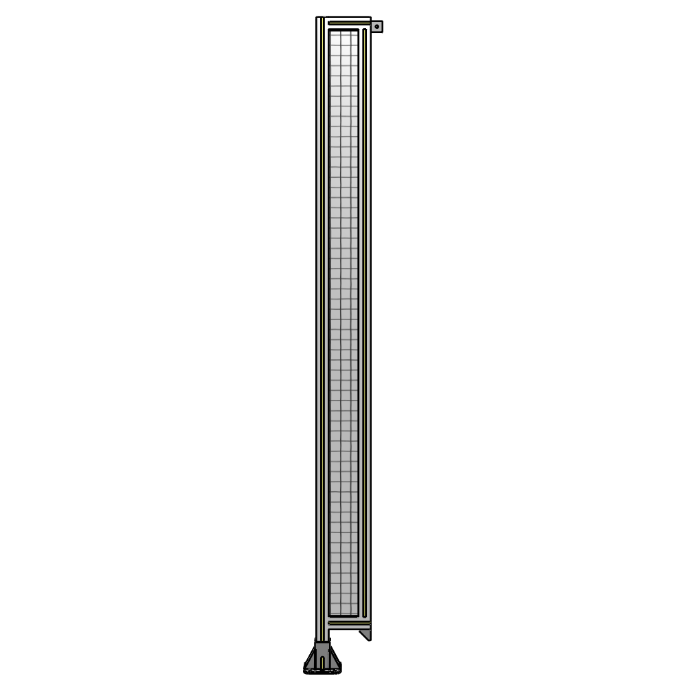 A1-2400-0200-0150-TYMFK SINGLE PANEL-LEG ON LEFT WITH TIE PLATES AND ANGLE 2400MM X 200MM  1" MESH, AS A KIT