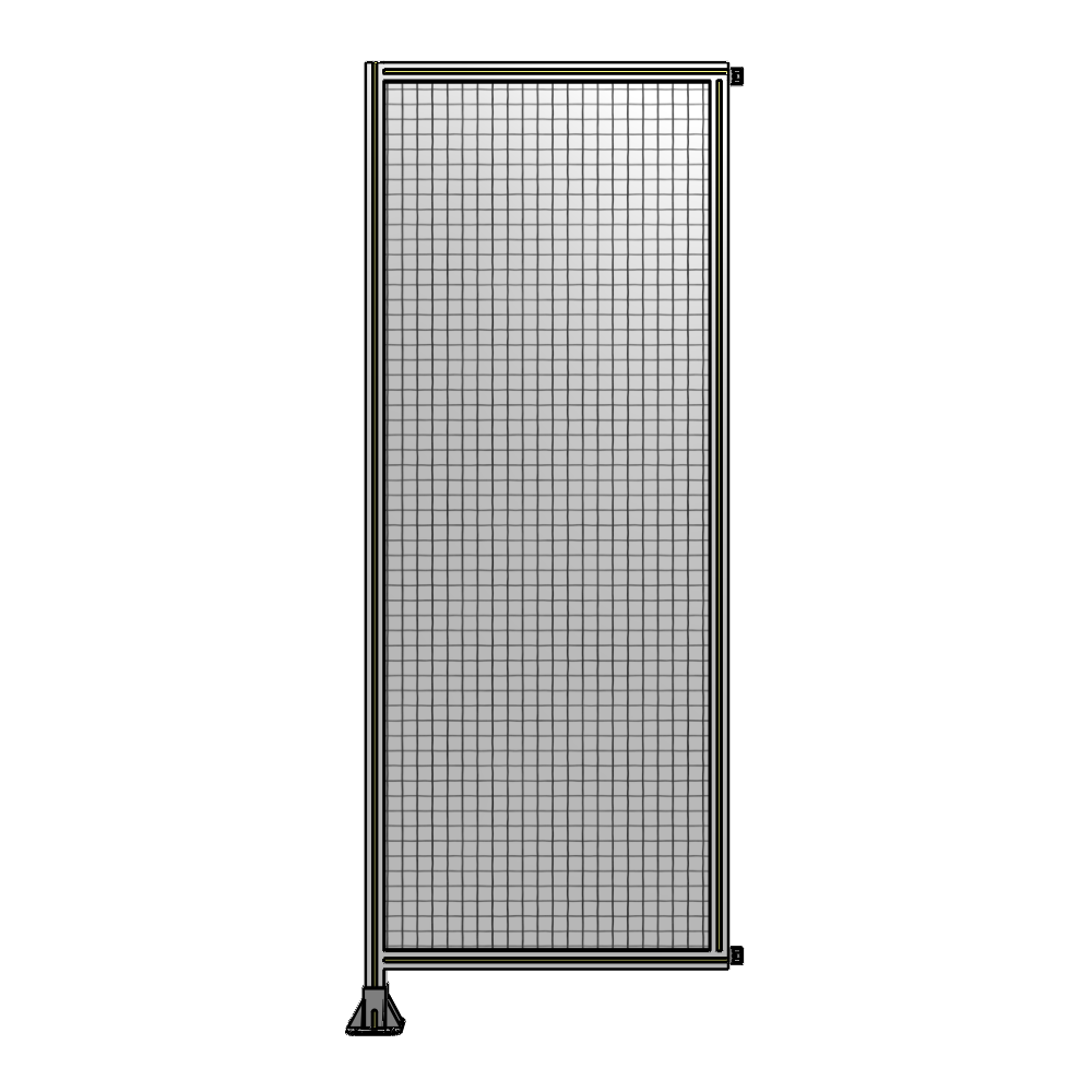 A1-2400-0900-0150-HYMFA SINGLE PANEL-LEG ON LEFT WITH HINGES 2400MM X 900MM 1" MESH, FULLY ASSEMBLED