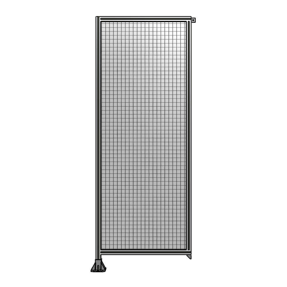 A1-2400-0900-0150-TYMFK SINGLE PANEL-LEG ON LEFT WITH TIE PLATES AND ANGLE 2400MM X 900MM  1" MESH, AS A KIT