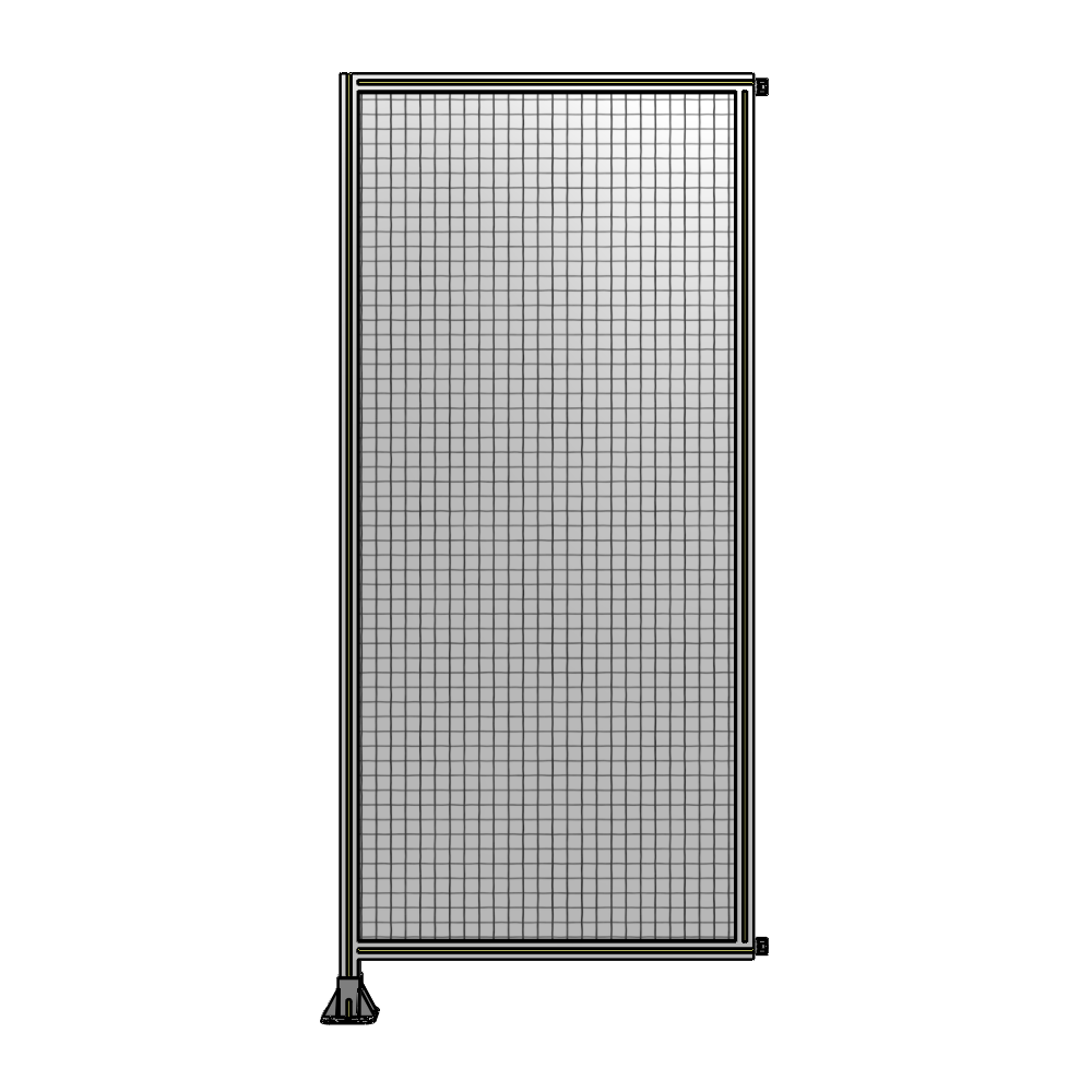 A1-2400-1050-0150-HYMFA SINGLE PANEL-LEG ON LEFT WITH HINGES 2400MM X 1050MM 1" MESH, FULLY ASSEMBLED