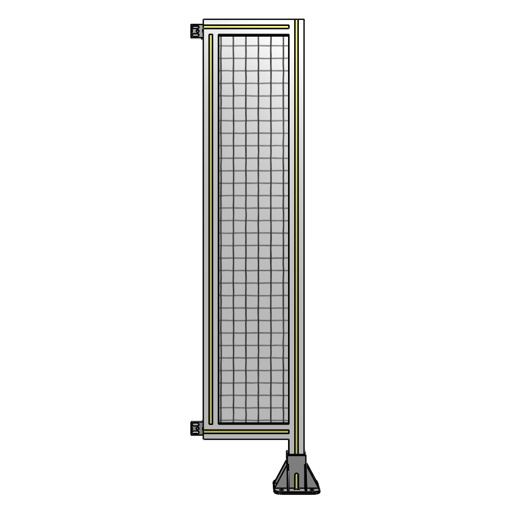 A2-1400-0300-0150-HYMFA SINGLE PANEL-LEG ON RIGHT WITH HINGES 1400MM X 300MM  1" MESH, FULLY ASSEMBLED
