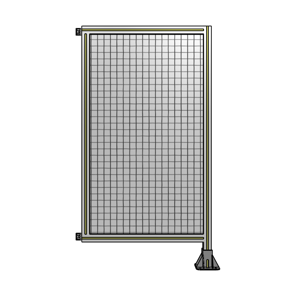 A2-1400-0750-0150-HYMFA SINGLE PANEL-LEG ON RIGHT WITH HINGES 1400MM X 750MM 1" MESH, FULLY ASSEMBLED