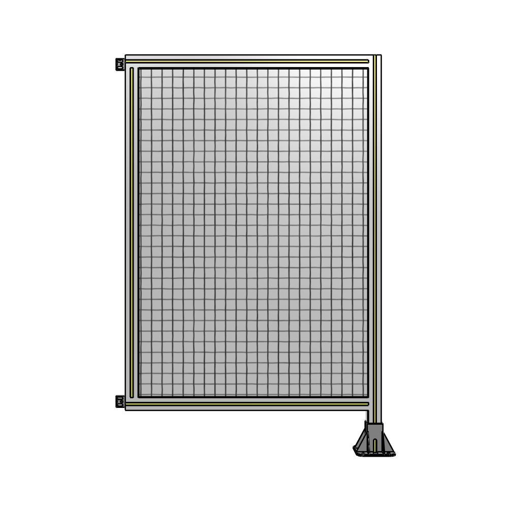 A2-1400-0900-0150-HYMFA SINGLE PANEL-LEG ON RIGHT WITH HINGES 1400MM X 900MM  1" MESH, FULLY ASSEMBLED