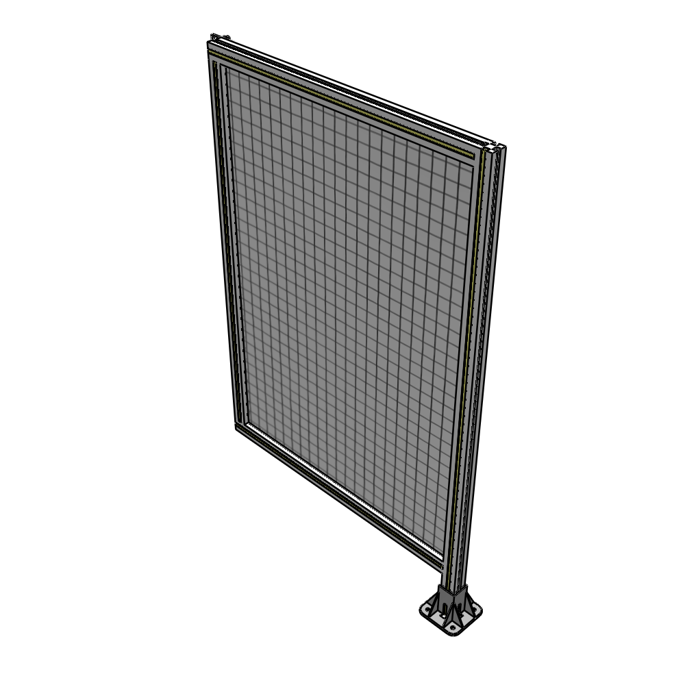 A2-1400-0900-0150-HYMFA SINGLE PANEL-LEG ON RIGHT WITH HINGES 1400MM X 900MM  1" MESH, FULLY ASSEMBLED