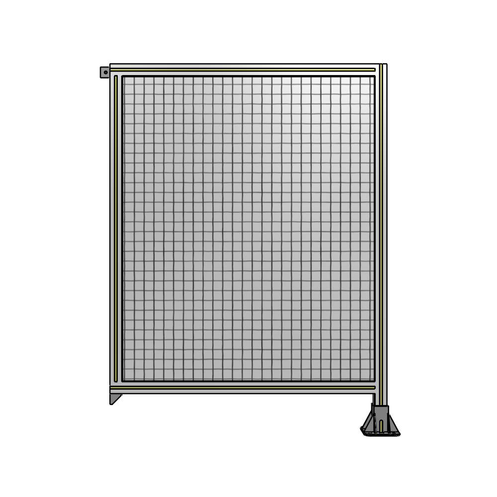 A2-1400-1050-0150-TYMFA SINGLE PANEL-LEG ON RIGHT WITH TIE PLATES AND ANGLE 1400MM X 1050MM 1" MESH, FULLY ASSEMBLED
