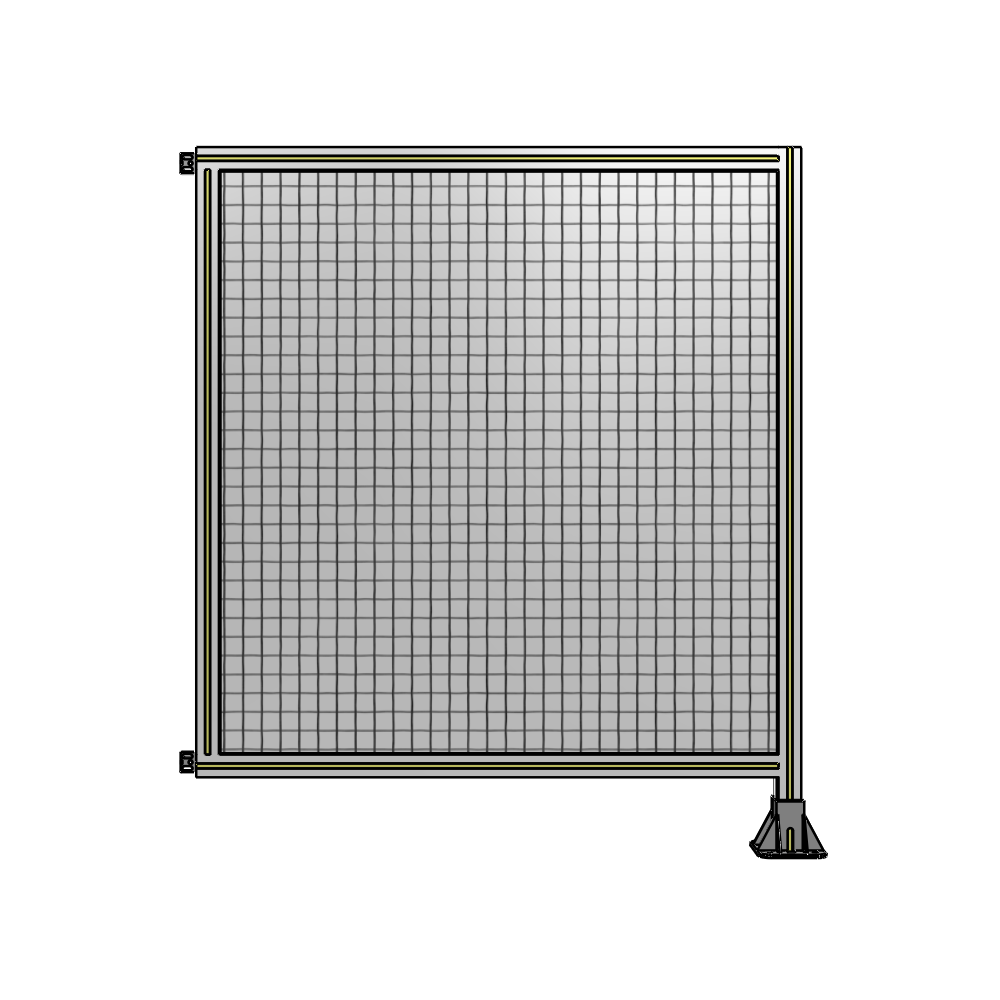 A2-1400-1200-0150-HYMFA SINGLE PANEL-LEG ON RIGHT WITH HINGES 1400MM X 1200MM 1" MESH, FULLY ASSEMBLED