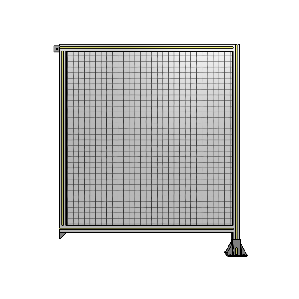 A2-1400-1200-0150-TYMFA SINGLE PANEL-LEG ON RIGHT WITH TIE PLATES AND ANGLE 1400MM X 1200MM 1" MESH, FULLY ASSEMBLED