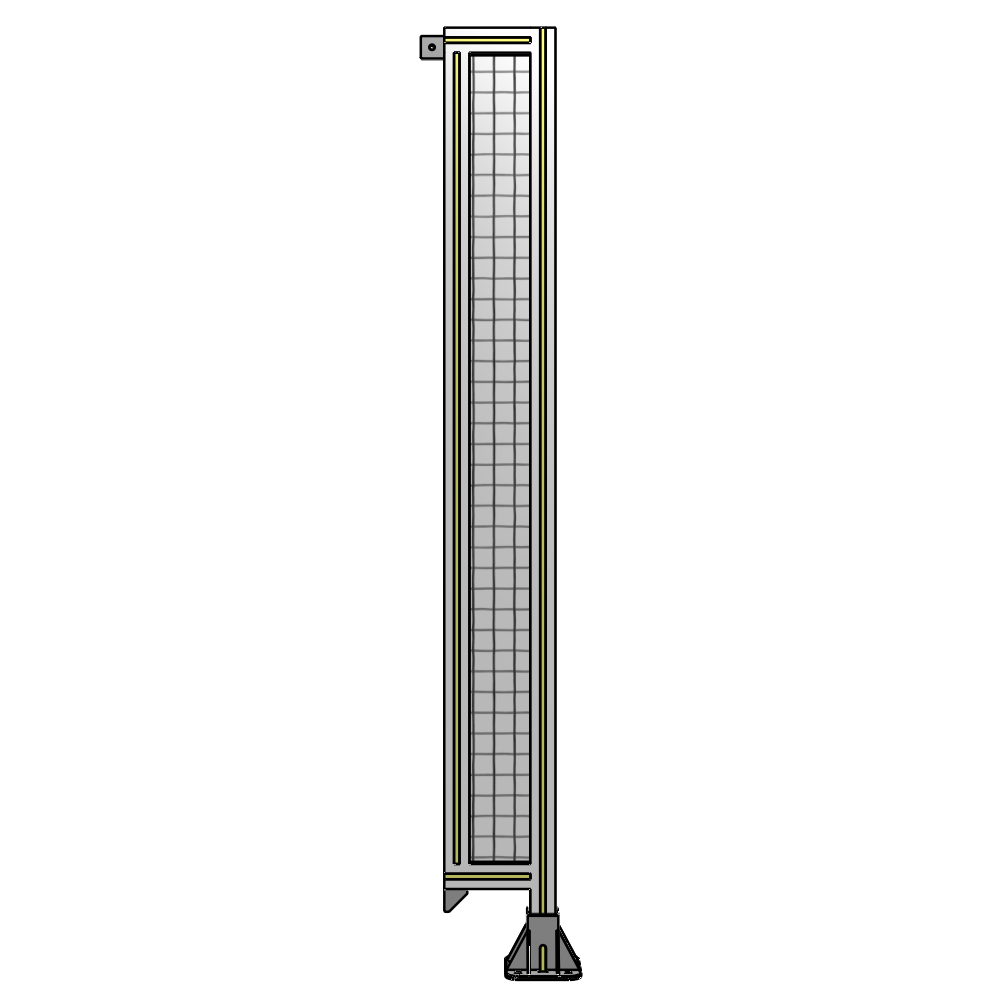 A2-1700-0200-0150-TYMFK SINGLE PANEL-LEG ON RIGHT WITH TIE PLATES AND ANGLE 1700MM X 200MM 1" MESH, AS A KIT