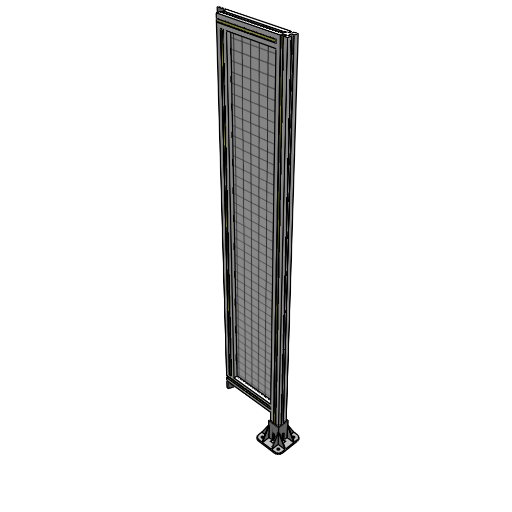 A2-1700-0300-0150-TYMFK SINGLE PANEL-LEG ON RIGHT WITH TIE PLATES AND ANGLE 1700MM X 300MM  1" MESH, AS A KIT