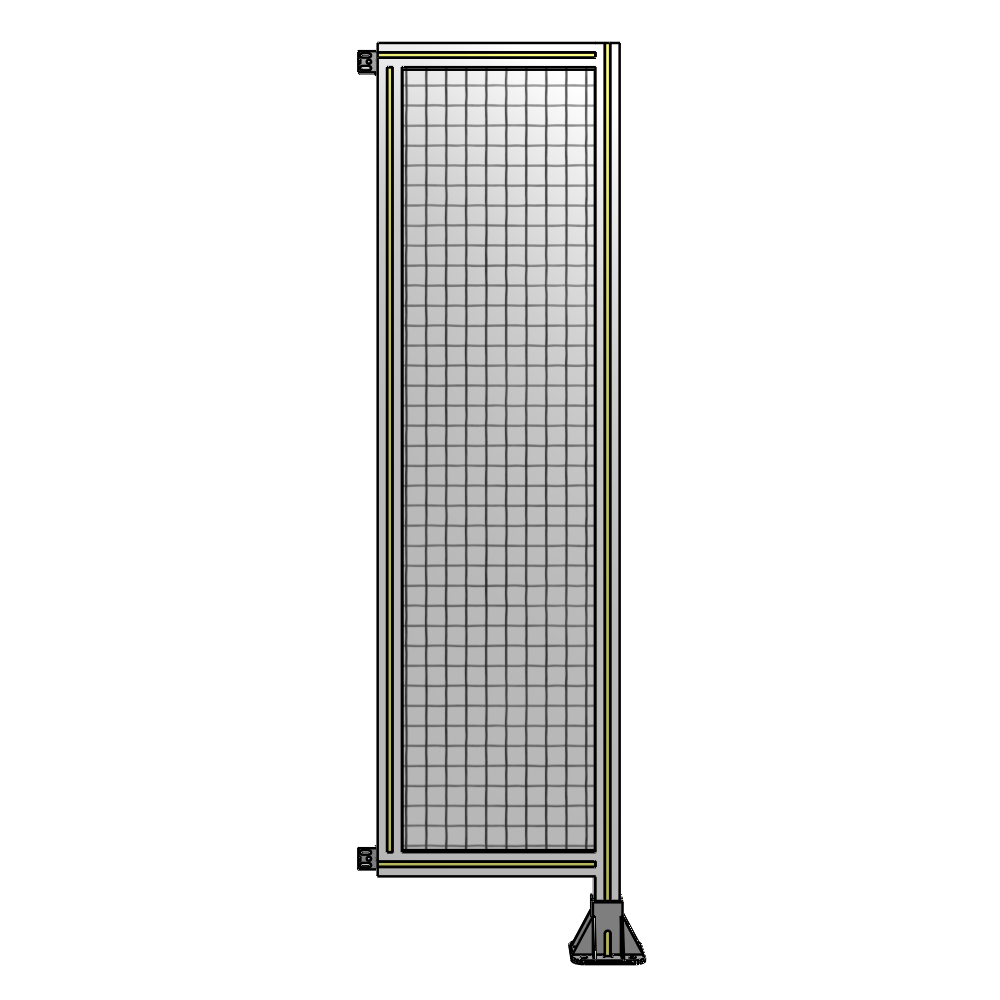 A2-1700-0450-0150-HYMFA SINGLE PANEL-LEG ON RIGHT WITH HINGES 1700MM X 450MM 1" MESH, FULLY ASSEMBLED