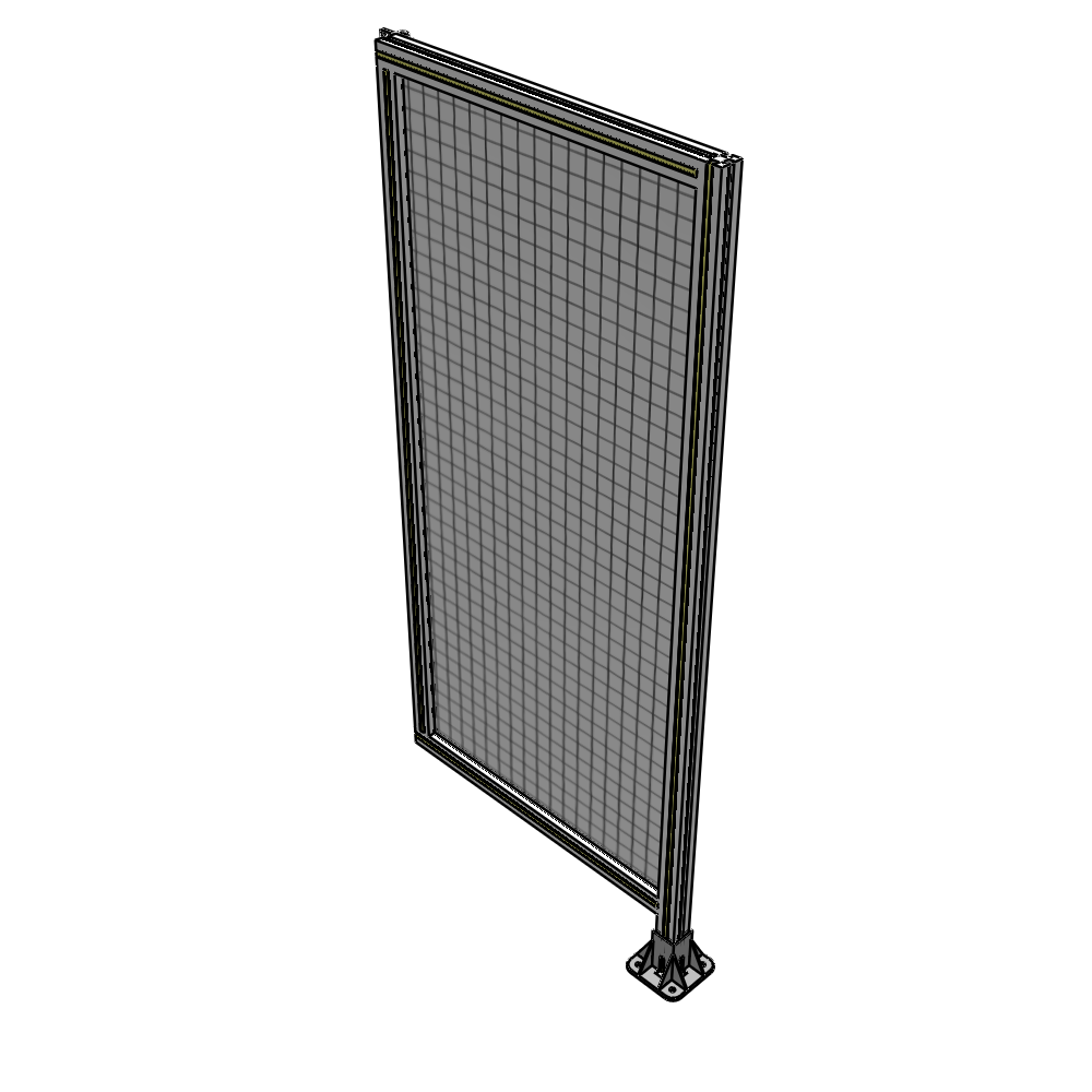 A2-1700-0750-0150-HYMFA SINGLE PANEL-LEG ON RIGHT WITH HINGES 1700MM X 750MM 1" MESH, FULLY ASSEMBLED