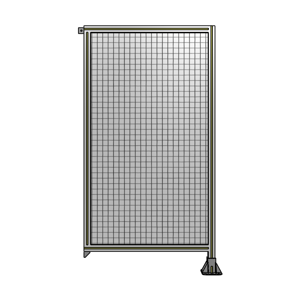 A2-1700-0900-0150-TYMFK SINGLE PANEL-LEG ON RIGHT WITH TIE PLATES AND ANGLE 1700MM X 900MM 1" MESH, AS A KIT