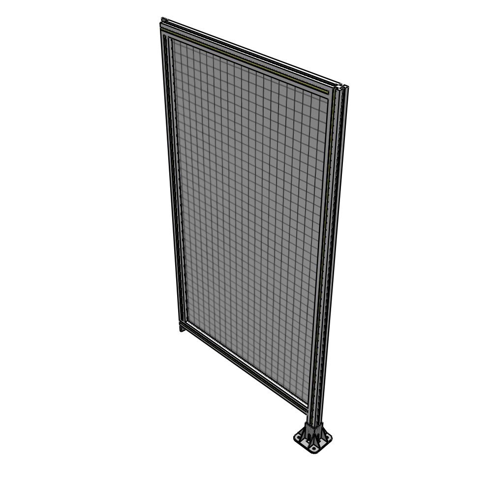 A2-1700-0900-0150-TYMFK SINGLE PANEL-LEG ON RIGHT WITH TIE PLATES AND ANGLE 1700MM X 900MM 1" MESH, AS A KIT