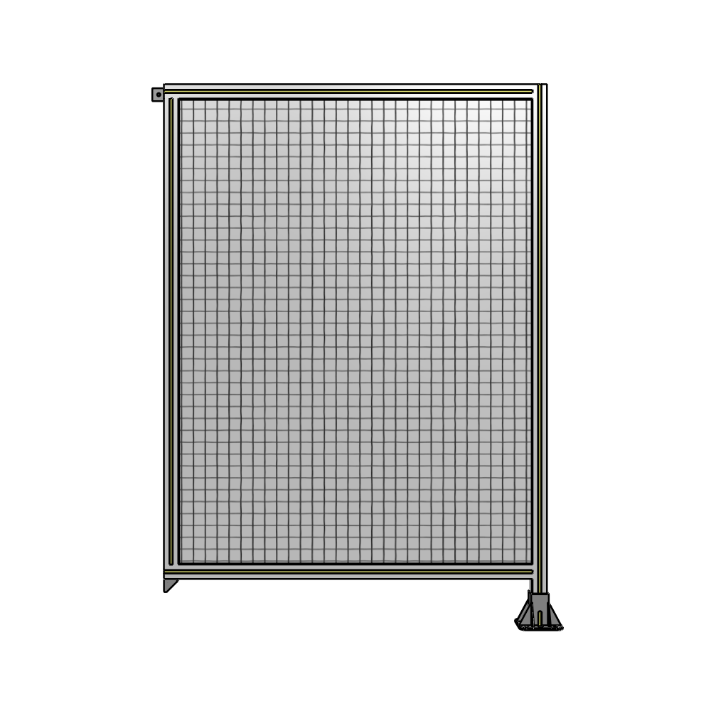 A2-1700-1200-0150-TYMFA SINGLE PANEL-LEG ON RIGHT WITH TIE PLATES AND ANGLE 1700MM X 1200MM  1" MESH, FULLY ASSEMBLED