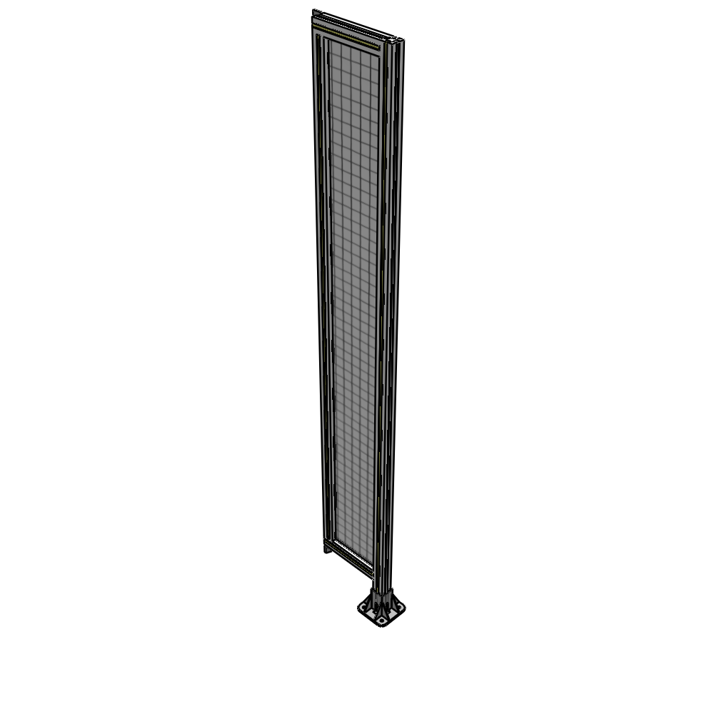 A2-2135-0300-0150-TYMFK SINGLE PANEL-LEG ON RIGHT WITH TIE PLATES AND ANGLE 2135MM X 300MM 1" MESH, AS A KIT