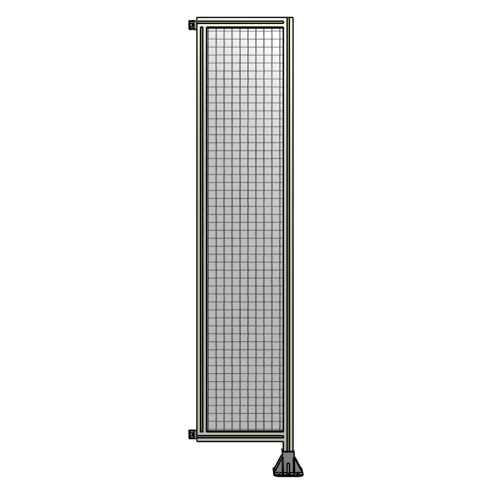 A2-2135-0450-0150-HYMFA SINGLE PANEL-LEG ON RIGHT WITH HINGES 2135MM X 450MM 1" MESH, FULLY ASSEMBLED
