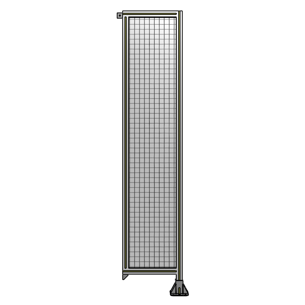A2-2135-0450-0150-TYMFK SINGLE PANEL-LEG ON RIGHT WITH TIE PLATES AND ANGLE 2135MM X 450MM 1" MESH, AS A KIT