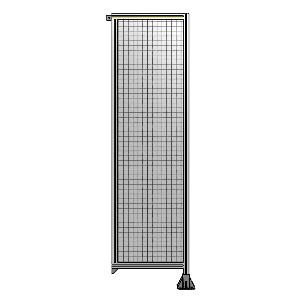 A2-2135-0600-0150-TYMFA SINGLE PANEL-LEG ON RIGHT WITH TIE PLATES AND ANGLE 2135MM X 600MM 1" MESH, FULLY ASSEMBLED