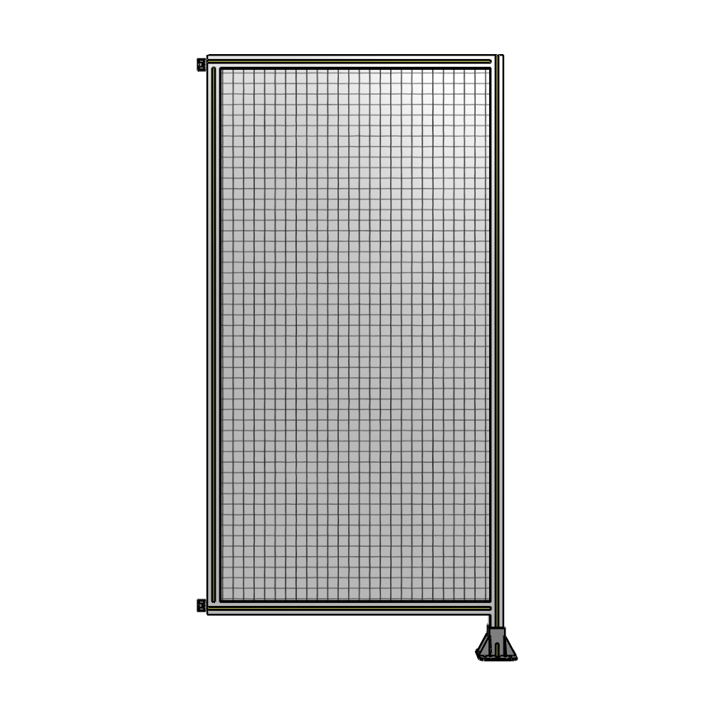 A2-2135-1050-0150-HYMFA SINGLE PANEL-LEG ON RIGHT WITH HINGES 2135MM X 1050MM 1" MESH, FULLY ASSEMBLED