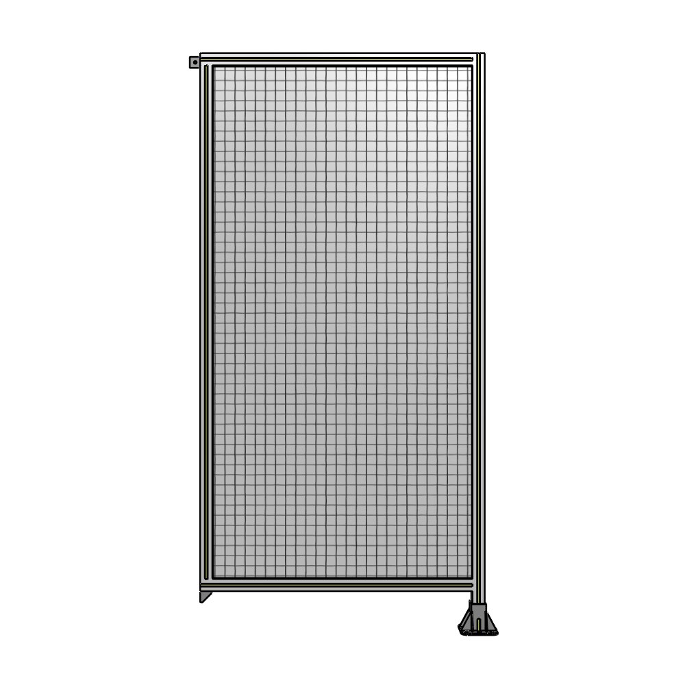 A2-2135-1050-0150-TYMFK SINGLE PANEL-LEG ON RIGHT WITH TIE PLATES AND ANGLE 2135MM X 1050MM  1" MESH, AS A KIT