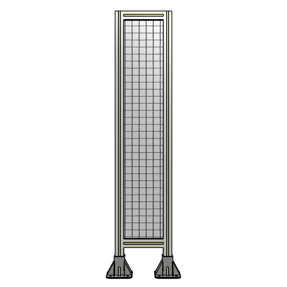 A3-1400-0300-0150-ZYMFA SINGLE PANEL-LEG ON  BOTH SIDES  1400MM X 300MM  1" MESH, FULLY ASSEMBLED