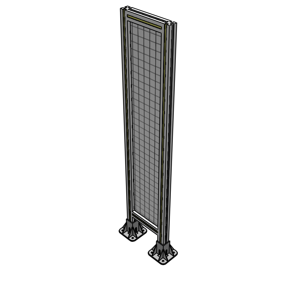 A3-1400-0300-0150-ZYMFA SINGLE PANEL-LEG ON  BOTH SIDES  1400MM X 300MM  1" MESH, FULLY ASSEMBLED