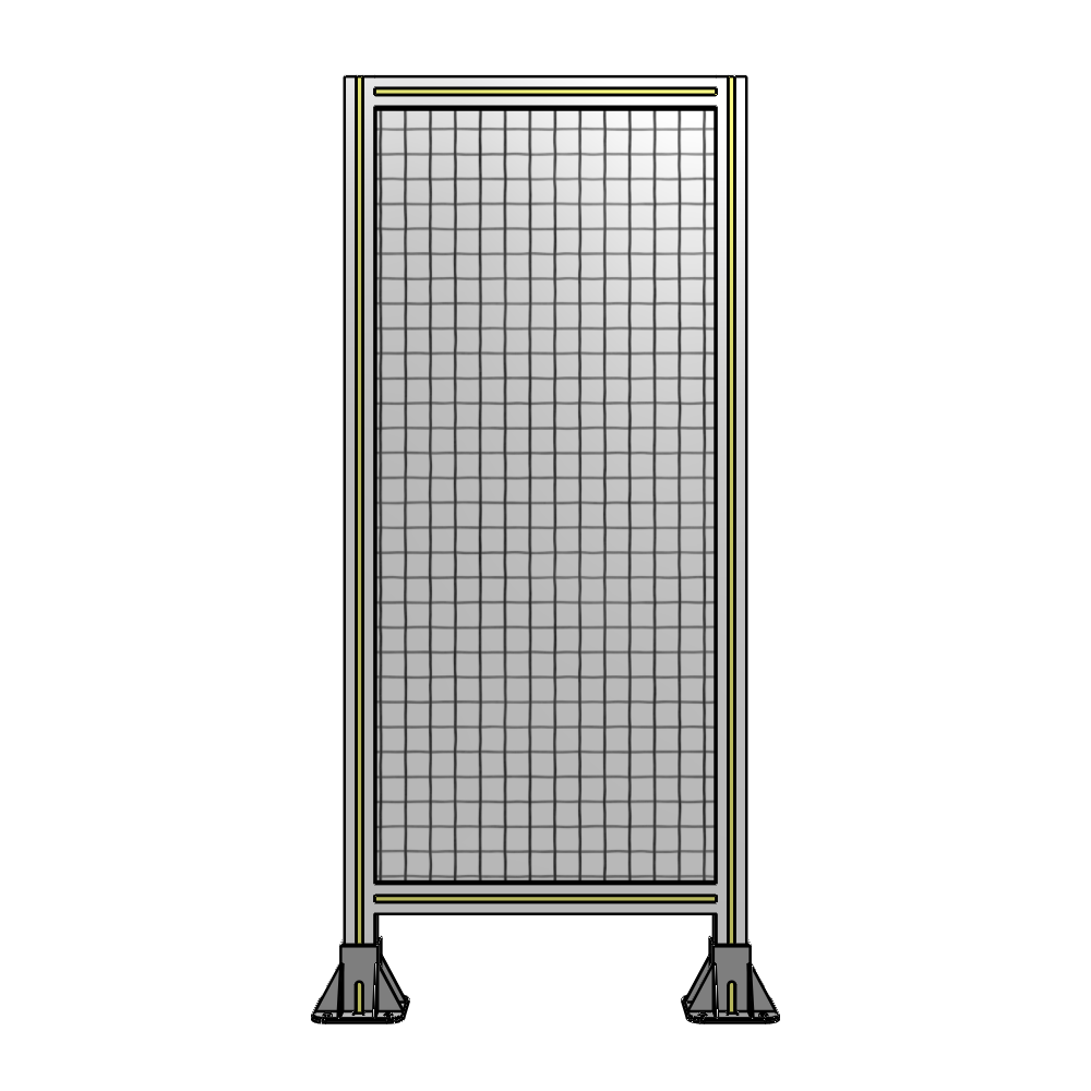 A3-1400-0600-0150-ZYMFK SINGLE PANEL-LEG ON  BOTH SIDES  1400MM X 600MM  1" MESH, AS A KIT