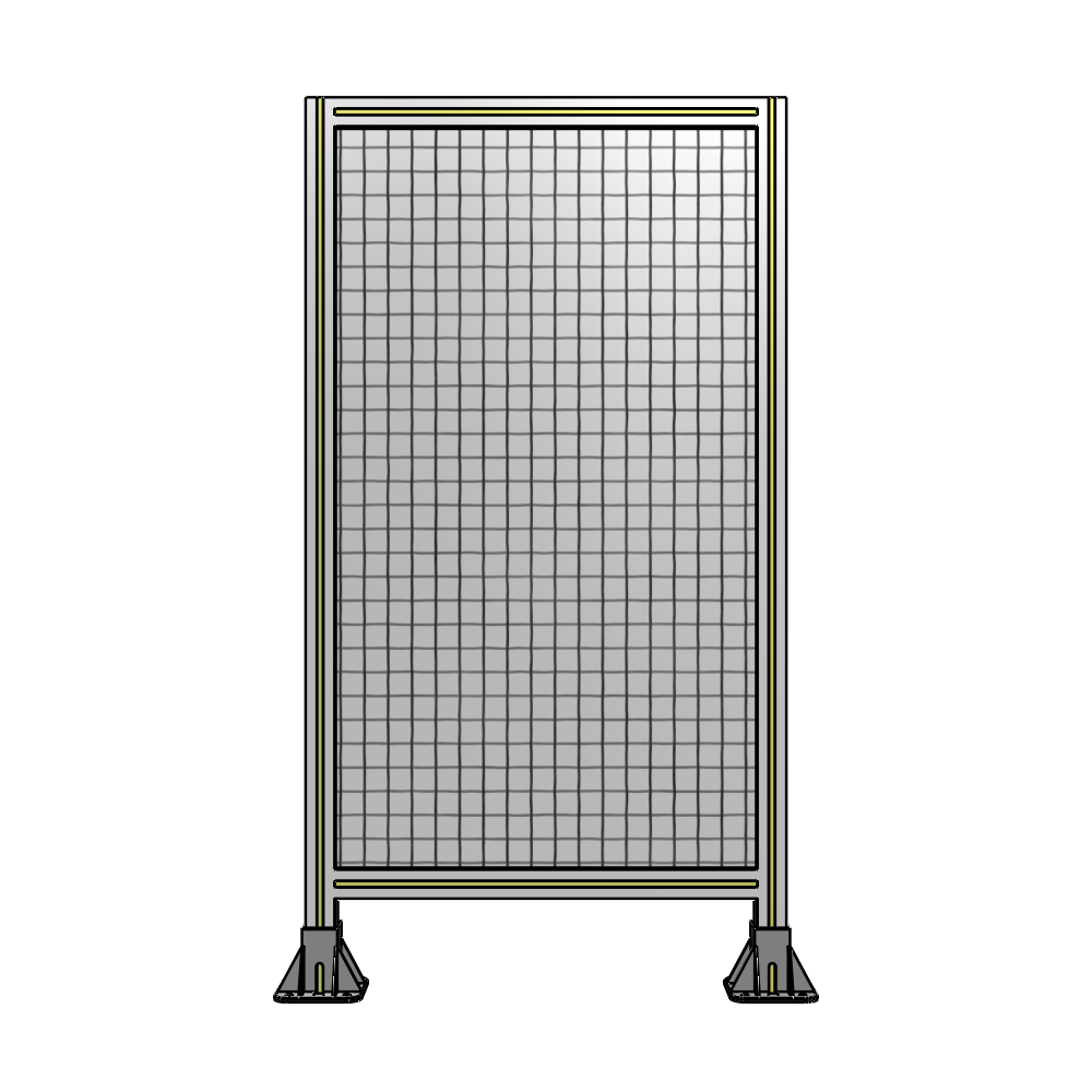 A3-1400-0750-0150-ZYMFA SINGLE PANEL-LEG ON  BOTH SIDES  1400MM X 750MM  1" MESH, FULLY ASSEMBLED
