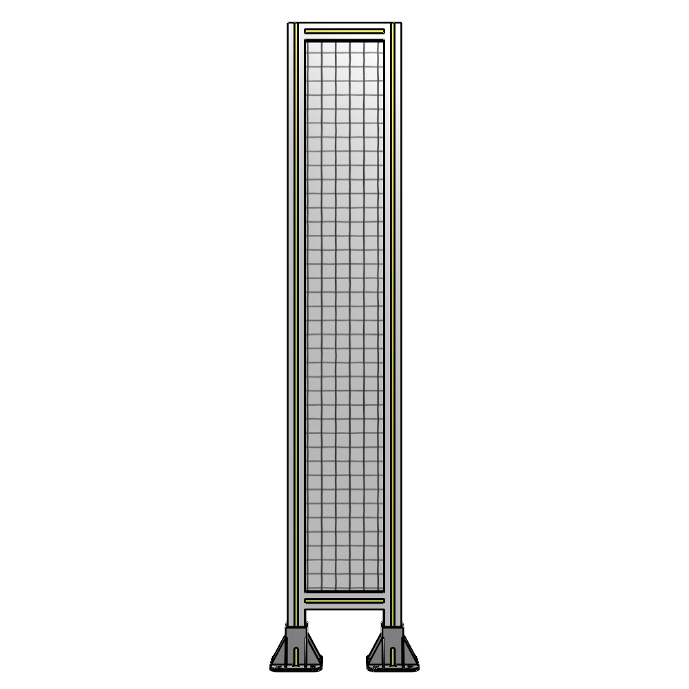 A3-1700-0300-0150-ZYMFA SINGLE PANEL-LEG ON  BOTH SIDES  1700MM X 300MM  1" MESH, FULLY ASSEMBLED
