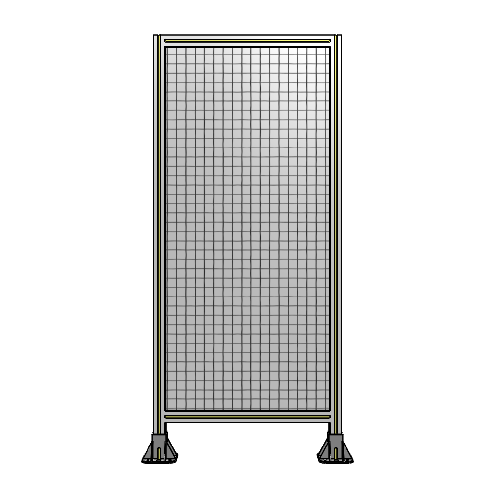 A3-1700-0750-0150-ZYMFA SINGLE PANEL-LEG ON  BOTH SIDES  1700MM X 750MM  1" MESH, FULLY ASSEMBLED
