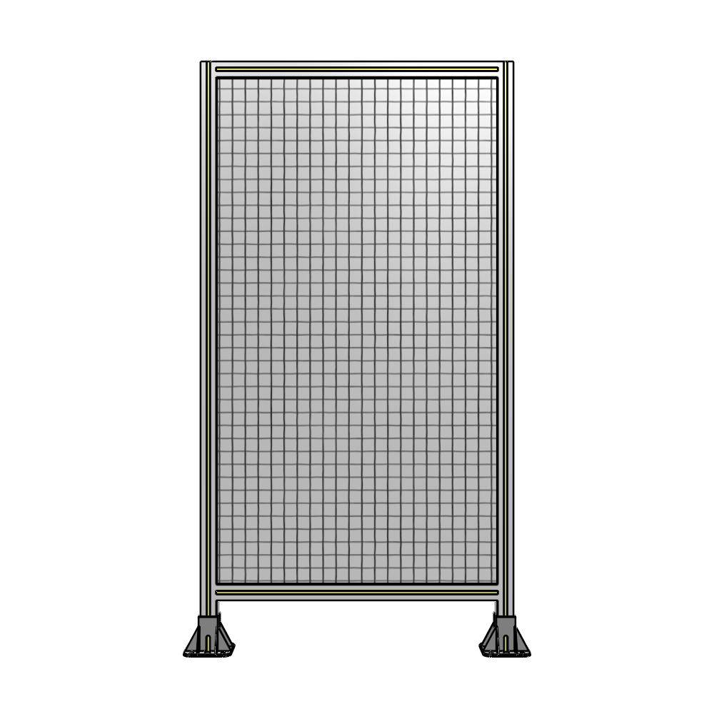 A3-1700-0900-0150-ZYMFA SINGLE PANEL-LEG ON  BOTH SIDES  1700MM X 900MM  1" MESH, FULLY ASSEMBLED