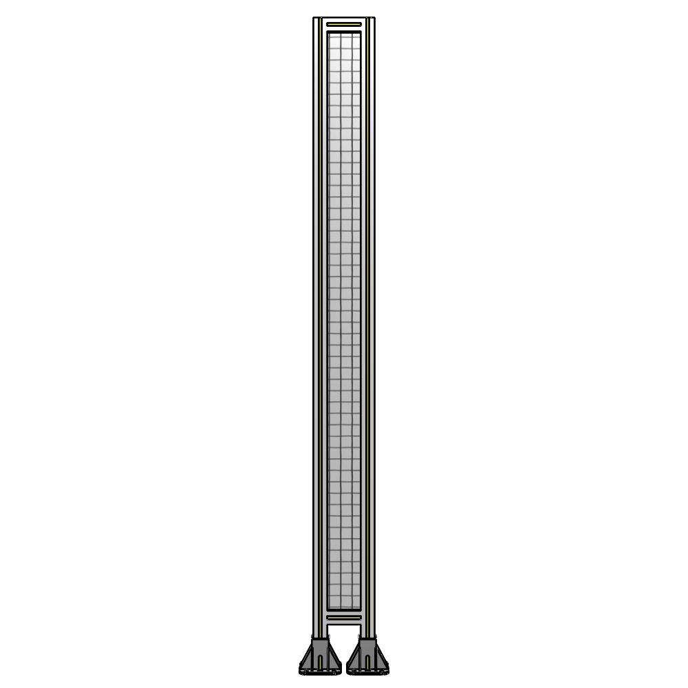 A3-2135-0200-0150-ZYMFK SINGLE PANEL-LEG ON BOTH SIDES 2135MM X 200MM 1" MESH, AS A KIT