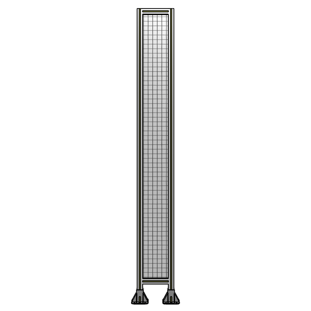 A3-2400-0300-0150-ZYMFA SINGLE PANEL-LEG ON BOTH SIDES 2400MM X 300MM 1" MESH, FULLY ASSEMBLED