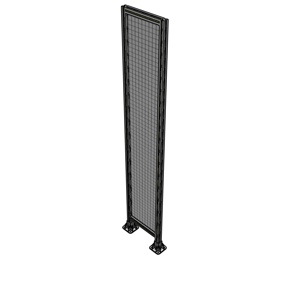 A3-2400-0450-0150-ZYMFK SINGLE PANEL-LEG ON BOTH SIDES 2400MM X 450MM 1" MESH, AS A KIT