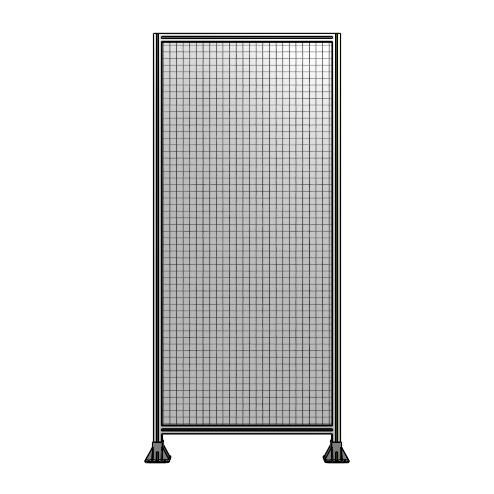 A3-2400-1050-0150-ZYMFK SINGLE PANEL-LEG ON BOTH SIDES 2400MM X 1050MM 1" MESH, AS A KIT