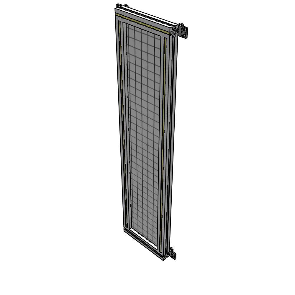 A4-1400-0300-0150-HYMZA SINGLE PANEL-NO LEGS WITH HINGES 1400MM X 300MM  1" MESH, FULLY ASSEMBLED