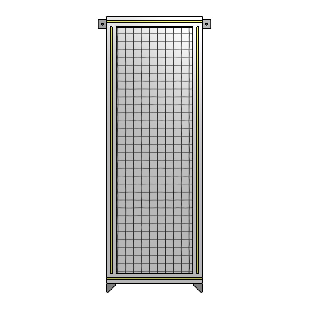 A4-1400-0450-0150-TYMZA SINGLE PANEL-NO LEGS WITH TIE PLATES AND ANGLE 1400MM X 450MM  1" MESH, FULLY ASSEMBLED