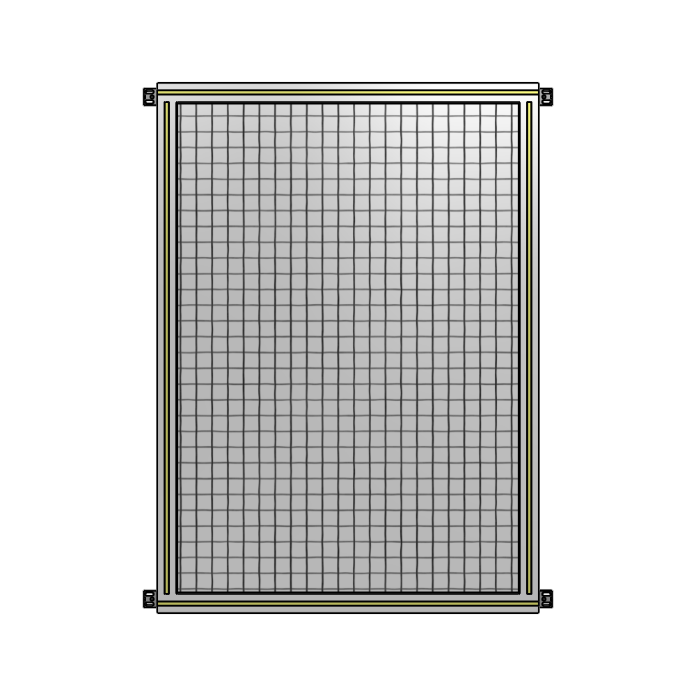A4-1400-0900-0150-HYMZK SINGLE PANEL-NO LEGS WITH HINGES 1400MM X 900MM  1" MESH, AS A KIT