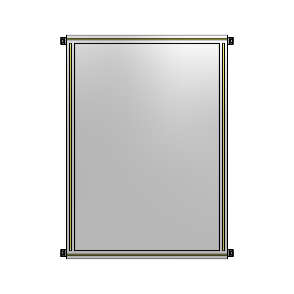 A4-1400-0900-0150-HYPZK SINGLE PANEL-NO LEGS WITH HINGES 1400MM X 900MM  1/4" POLYCARBONATE, AS A KIT