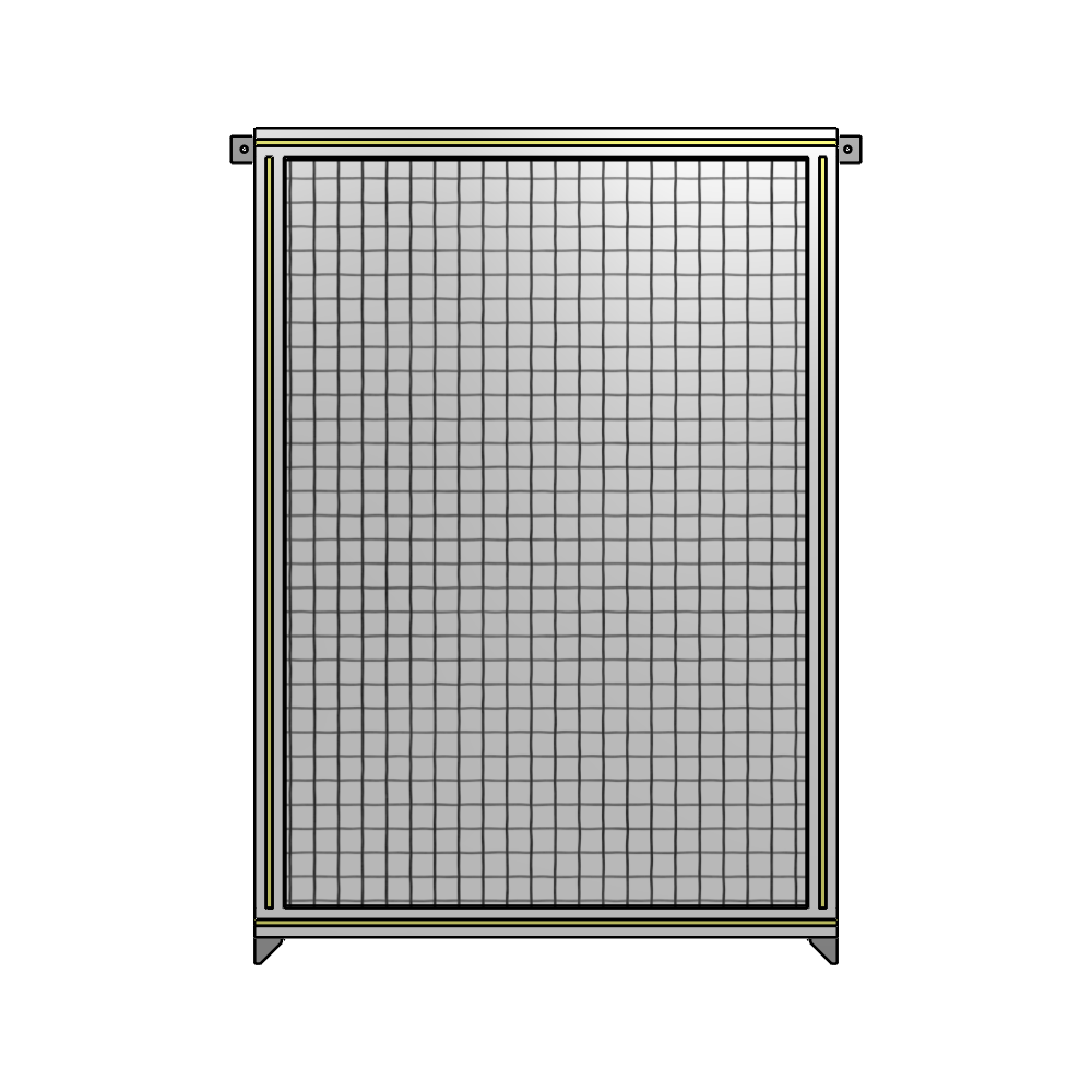 A4-1400-0900-0150-TYMZA SINGLE PANEL-NO LEGS WITH TIE PLATES AND ANGLE 1400MM X 900MM  1" MESH, FULLY ASSEMBLED